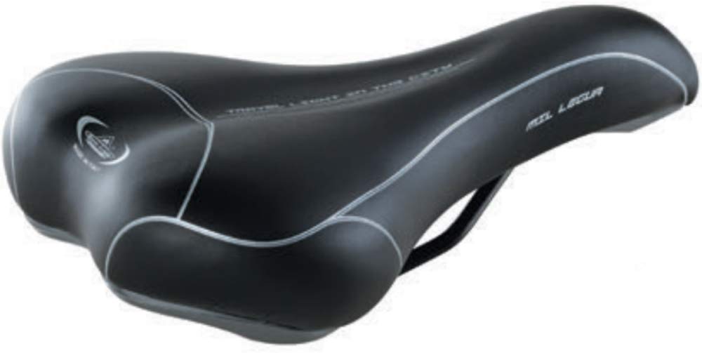 Montegrappa Unisex Bicycle Saddle MOD. Legua, 275 x 160 mm Black