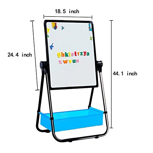 4 Kids+Whiteboard+Chalkboard+29+5inch+44inch+360%25C2%25B0Rotating