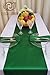 Parfair Dessin Forest Green Satin Table Runners 12 x 108 inch for Wedding Banquet Halloween Party Decoration, Bright Silk and Smooth Fabric Party Table Runner