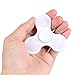 Dricar Fidget Spinner Toy LED Glowing Hand Tri-Spinner Perfect For ADD, ADHD, Anxiety, and Stress Relief (white)