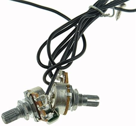 Pxyelec Prewired 4 String Guitar Single Coil Soundhole Pickup Wiring Harness for Cigar Box Guitar with Volume Tone Pots and Knobs - Image 5