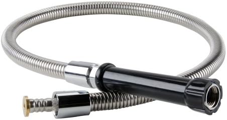 44" Stainless Steel Low Lead Flex Hose and Grip for Pre Rinse Faucets