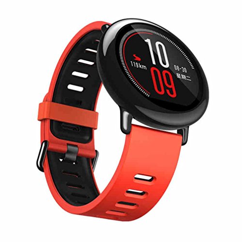 Alonea Fashion Sports Silicone Bracelet Strap Band For Xiaomi Huami Amazfit A1602 (Red)