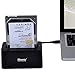 iDsonix Tool Free USB 3.0/2.0 to SATA 2.5/3.5 Inch Hard Drive Docking Station with 3.3 Feet USB 3.0 Cable for HDD/SSD Support 8TB and UASP, Fast Heat Dissipation- Black