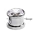 Xpircn 6G-00G Stainless Steel Cubic Zirconia Screw Tunnels Ear Stretcher Plugs Piercing Gauges