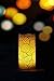 SELS LED Real Wax Flameless Flickering Candle Set with Timer and Remote Control, Henna Design (Set of 3)