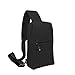 MOACC Sling Bag, Sling Backpack Outdoor Crossbody Chest Pack Bag Multipurpose Daypack (Black)