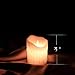 Etronic  Real Wax 3D Dancing Flame Tear Wave Shaped Flickering Flameless Battery Powered LED Pillar Dripless Motion Candle, 3