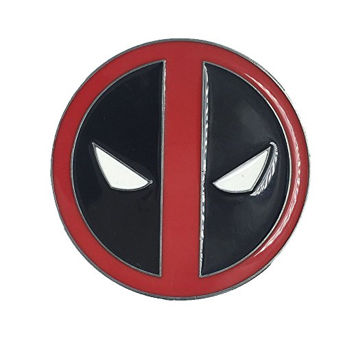 Valley Railway Deadpool Die Cast Pewter Finish Enameled Belt Buckle