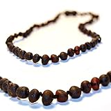 The Art of Cure Baltic Amber Teething Necklace for Baby (Raw black cherry) - Anti-inflammatory ...