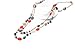 Bocar Long Necklaces for Women Trendy, Boho Layered Crystal Beaded Collar Necklaces for Women, Fashion Statement Necklaces Jewelry (NK-10084-Coral)