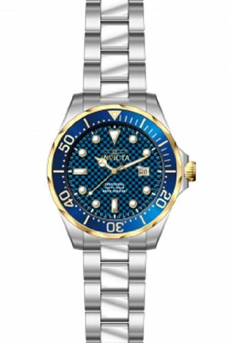 Invicta Grand Diver Blue Carbon Fiber Dial Mens Watch 12566