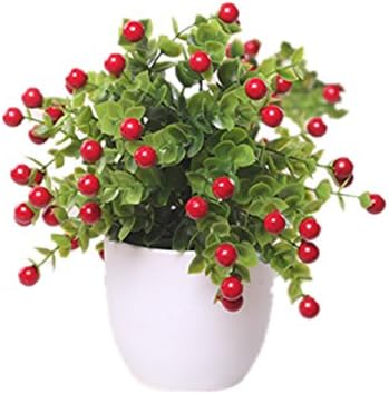 CL Simulation Plant Potted Fake Tree Flower Bonsai Acacia Fruit Plant Bean Grass Artificial Floral