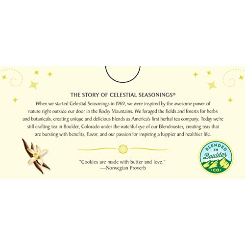 Celestial Seasonings Herbal Tea, Sugar Cookie Sleigh Ride, 18 Count