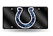 Rico Industries NFL Indianapolis Colts - Black Laser Inlaid Metal License Plate Tag , 6 x 12