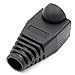 iExcell 100 Pcs Black RJ45 Ethernet Network Cable Strain Relief Boots