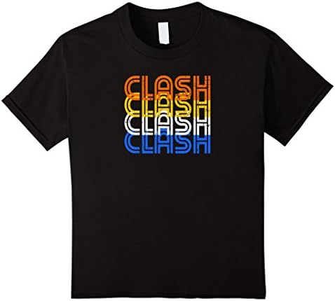 Kids Clash Vintage Retro Text - Clash On Shirts 8 Black