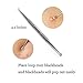 5PCS Professional Surgical Stainless Steel Blackhead & Splinter Remover Extractor Tools with Mirror in the Black Case