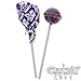 Purple Dum Dums Color Party - Grape Flavored - 75 Count Bag - 12.8 ounces - Includes Free How To Build a Candy Buffet Guide