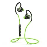 WOYING Q3 Bluetooth Headphones,V4.1 Wireless Sport Stereo Noise Cancelling Sweatproof Headset with Mic for Running,Gym,Driving for iPhone 6s Samsung Galaxy S7 Edge and Android Smartphones Green