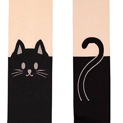 Sanwood Women's Cute Tattoo Hosiery Pantyhose Socks Stockings Tights (11 Cat Tail)