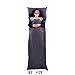 Campstoor Lightweight Warm Roomy Han Cotton Sleeping Bag Liner, Comfortable Travel, Youth Hostels, Picnic (Schungite, 83
