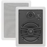 Yamaha NS-IW470 3-Way In-Wall Speaker For Custom Install (White, Pair), 6"