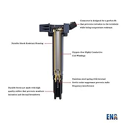 ENA Set of 8 Straight Boot Ignition Coil Pack