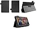 Case for Kindle Fire 7 Inch Tablet - Folio Case with Stand for Kindle Fire 7 Inch Tablet 5th Gen - (Imprint Black)