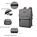 Ultra-Thin Laptop Backpack,Cartinoe Canvas Lightweight Backpack,Water Resistant College School Computer Bag for Women Men for Travel,Business,Student Daypack Fits 13 14 15 inch Laptop & Notebook,Gray
