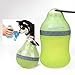 Pet Bottle, PYRUS Portable Silicone Folding Pets Bowl Travel Pet Canteen Outdoor Collapsing Water Feeding Bottles Kettle with Carabiner Clip for Dogs Cats 200 ML (Green)