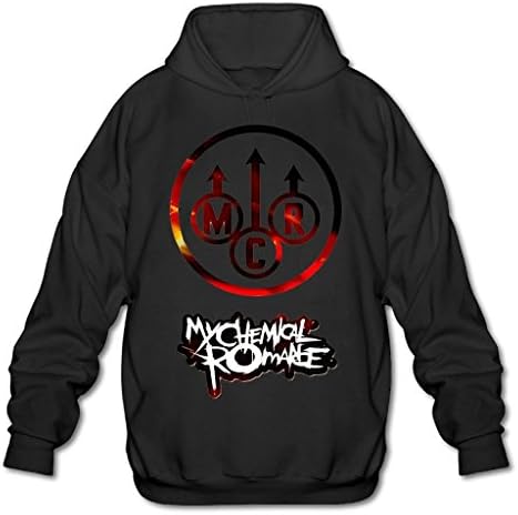 Peacock Men's Chemical Revenge Romance Geek Hoodies Black