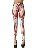 HDE Women's Leggings Graphic Print Tights Fun Digital Design Holiday Elastic Pants