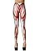HDE Women's Funky Digital Print Design Graphic Stretch Footless Fashion Leggings (Flesh & Bone, Medium)