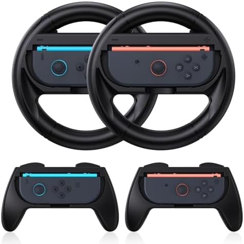 Amazon.com: Nintendo Switch Joy-Con Wheel (set of2) Black : Video