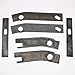 ECOTRIC 6 pc Frame Repair Rusted Shackle Weld Plates Compatible with 1986-1995 Jeep Wrangler YJ Rear