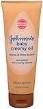Johnson & Johnson Johnson's Baby Creamy Oil, Cocoa & Shea Butter, 8 Ounce (Pack of 6)