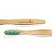 Natural Organic Bamboo Toothbrush - Biodegradable Wood Soft BPA Free with Colored Bristles - Kids and Adults - Pack of Four - By Green Smiles