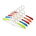 GLCON Portable Folding Clothes Hangers - Foldable Clothes Drying Rack for Travel - Plastic Closet Hangers (Pack of 5)