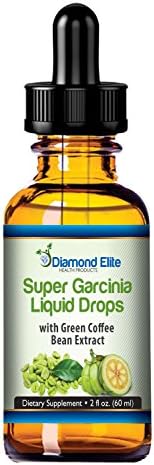 Diamond Elite's Super Garcinia Cambogia Liquid - Green Coffee Bean Extract - NEW AND APPROVED FORMULA! - APPETITE SUPPRESSANT for NATURAL, FAST WEIGHT LOSS! – 100% MONEY BACK GUARANTEE!