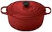 Le Creuset Signature Enameled Cast-Iron 7-1/4-Quart Round French (Dutch) Oven, Cerise (Cherry Red)