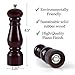 KITCHITERIA Wood Pepper Grinder Mill - Smooth, Consistent Carbon Steel Grinding Mechanism - High Quality, Comfortable, User-Friendly, Elegant and Long Life - 8.5 Inches
