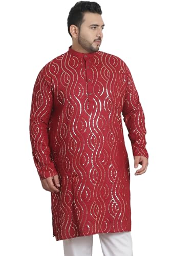 Sojanya PLUS (Since 1958) Men's Cotton Designer Long Kurta