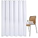 Wimaha Fabric Shower Curtain Liner Water-Resistant, Machine Washable, 100% Polyester, Perfect for Bathroom Stall Bathtub Tub, White, 72x72
