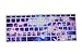 Dogxiong Galaxy Pattern Texture Silicone Keyboard Cover Ultra Thin Keyboard Skin for MacBook Air 13 [No-Touch ID], Pro Retina 13 15 Inch [2015 Year or Older Version]