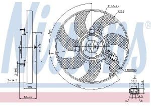 85680 Radiator Fan by NISSENS