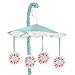Sweet Jojo Designs Musical Baby Crib Mobile for Modern Turquoise and Coral Emma Collection