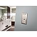 Franklin Brass Classic Architecture (1-Pack) Decorative Light Switch Cover Brushed Nickel 2-Gang Decorator/Rocker Wall Plate Double Switch Electrical Outlet Guard W35224-SN-C