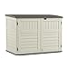 Suncast 5' x 3' Horizontal Stow-Away Storage Shed - Natural Wood-like Outdoor Storage for Trash Cans and Yard Tools - All-Weather Resin, Hinged Lid, Reinforced Floor - Vanilla and Stoney primary