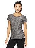 HEAD Women's Prime Short Sleeve Workout T Shirt - Performance Scoop Neck Activewear Top